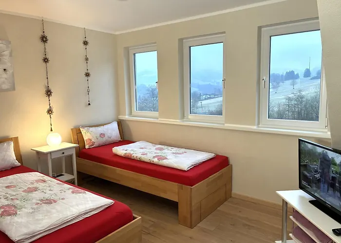 公寓 Auwers Haus Komplett Mit Panoramablick Und Kamin